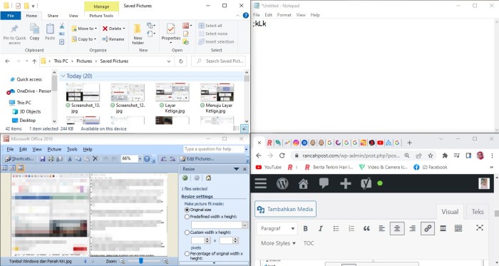 Cara Split Screen di Laptop Windows dan Mac